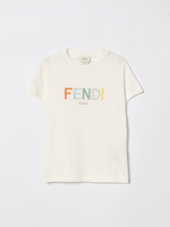 26SS [키즈] 펜디 티셔츠 JUI2067AJ F0TU9 White