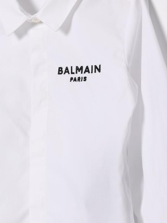 26SS [키즈] 발망 셔츠 BY5530P0562 100NE White - BALMAIN