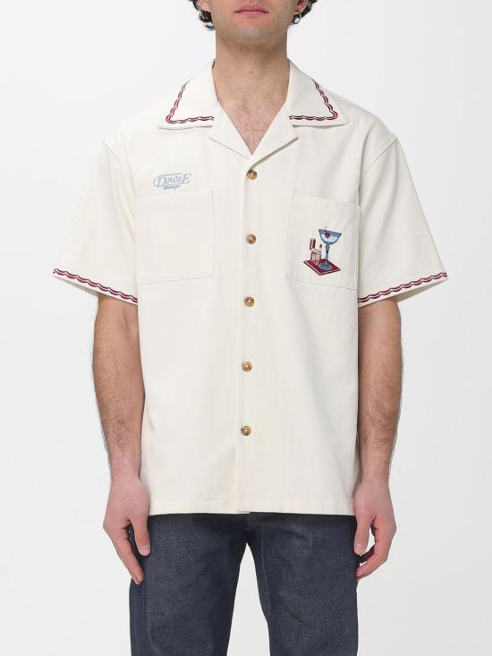 26SS 드롤드무슈 반팔 셔츠 JSH227CO215 OW White