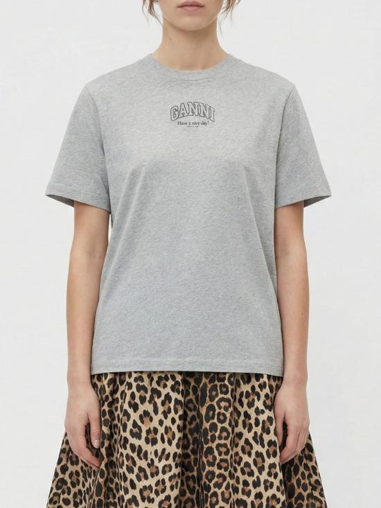 26SS 가니 로고 에센셜 티셔츠 A1050057 920 Grey