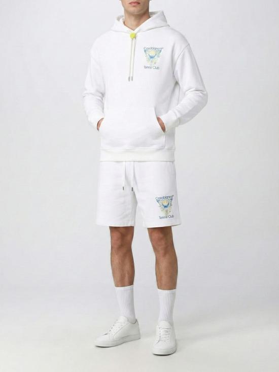 26SS 카사블랑카 숏팬츠 MSP26JTR003 02 White - CASABLANCA