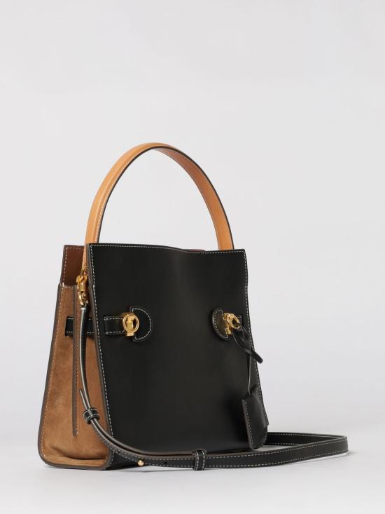 26SS 토리버치 스몰 리 리즈윌 더블백 61302 001 Black - TORY BURCH