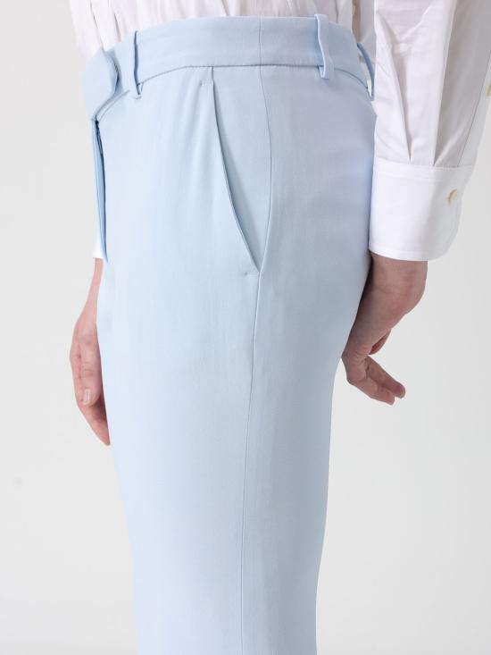 26SS 알렉산더 맥퀸 스트레이트 팬츠 830046QEAAA 4602 Blue - ALEXANDER MCQUEEN