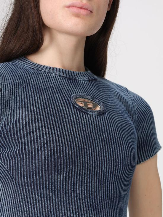 26SS 디젤 반팔 티셔츠 A162490ANAH 8AT Blue - DIESEL