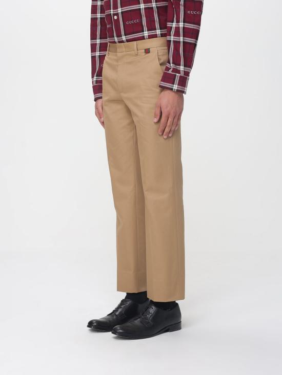 26SS 구찌 스트레이트 팬츠 853492ZAQH5 2578 Camel - GUCCI