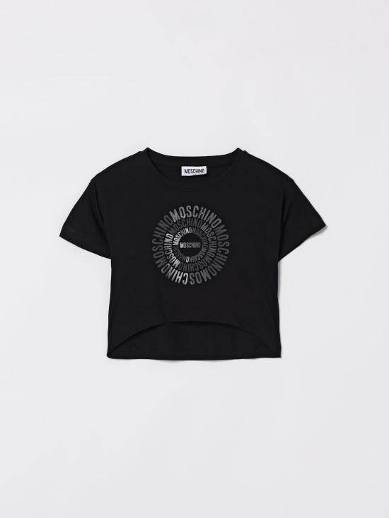 26SS [키즈] 모스키노 티셔츠 HDM070LAA02 60100 Black