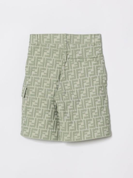 26SS [키즈] 펜디 쇼츠/버뮤다 JMF576AVW1 F1DS6 Sage - FENDI