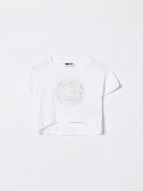 26SS [키즈] 모스키노 티셔츠 HDM070LAA02 10101 White