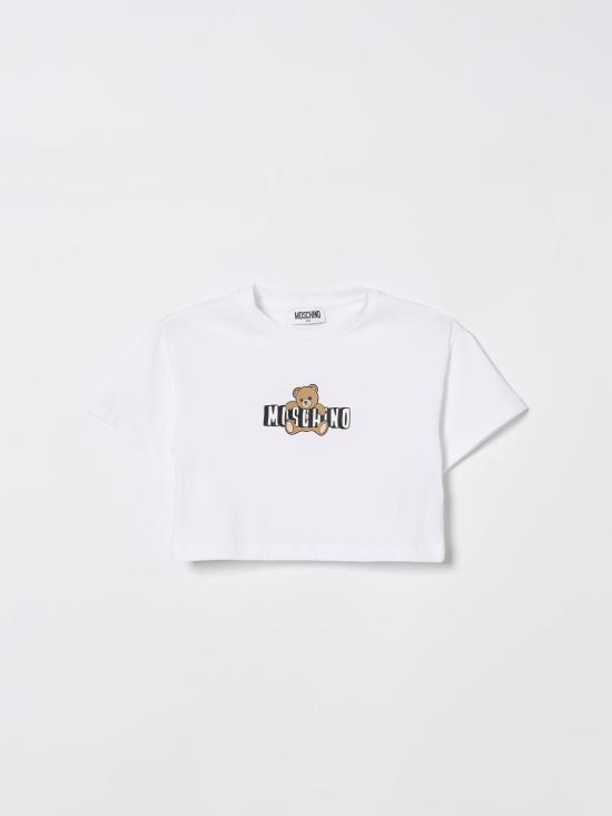 26SS [키즈] 모스키노 티셔츠 HDM072LBA00 10101 White