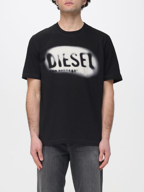 26SS 디젤 반팔 티셔츠 A199710QIAM 9XX Black