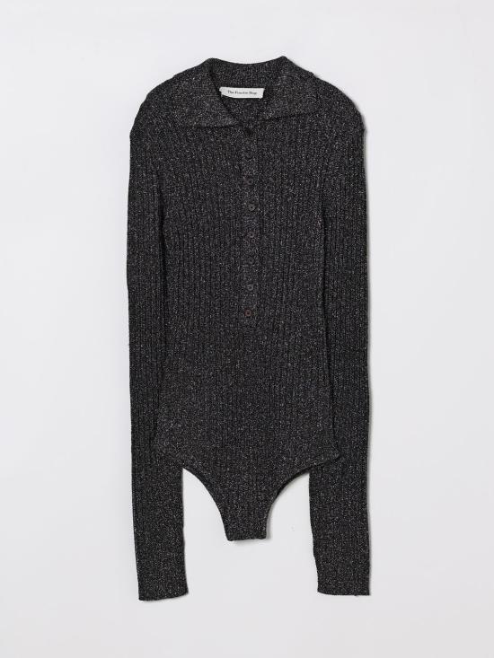 26SS 더프랭키샵 폴로 티셔츠 SOLANAPOFS21509 130 Black - THE FRANKIE SHOP