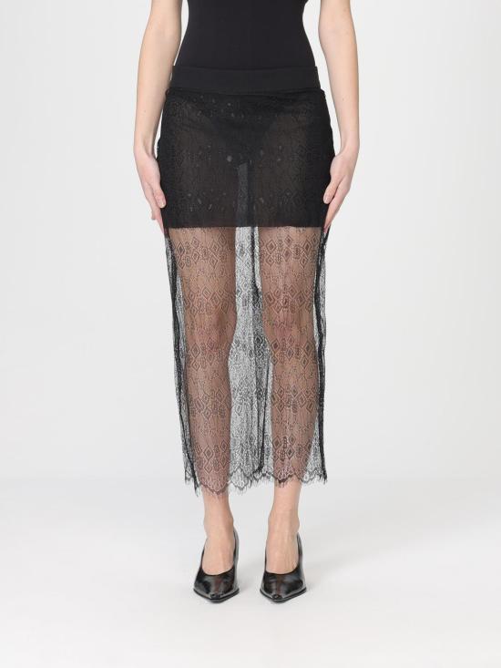 26SS 더프랭키샵 숏 스커트 ALROSESKFS21492 100 Black