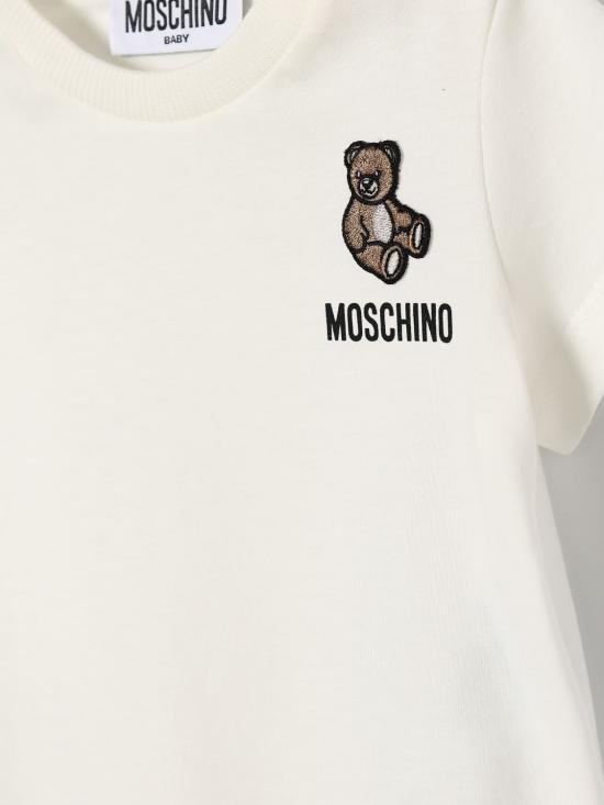 26SS [키즈] 모스키노 티셔츠 MUM04TLAA02 10063 White - MOSCHINO