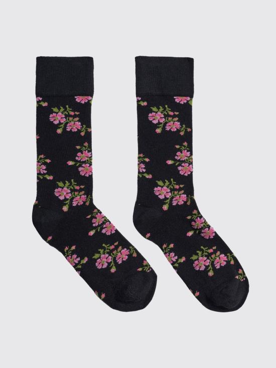 26SS 시몬로샤 양말 SOCK700671 BLACKFLORAL Black