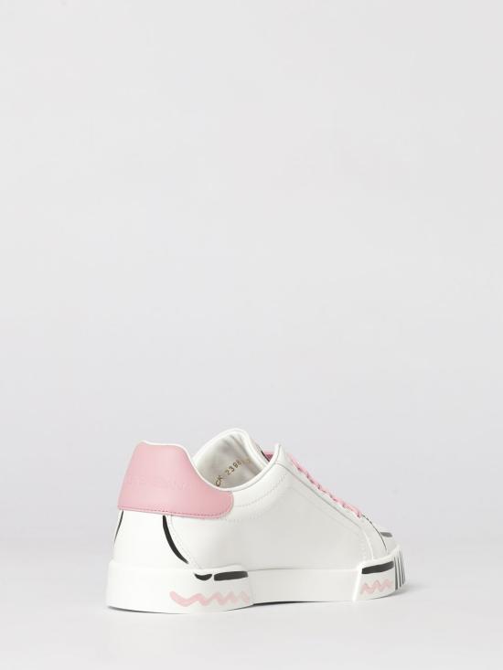 26SS 돌체앤가바나 포르토피노 라이트 스트로벨 나파 카프스킨 스니커즈 CK2398A0259 BI832 White - DOLCE & GABBANA