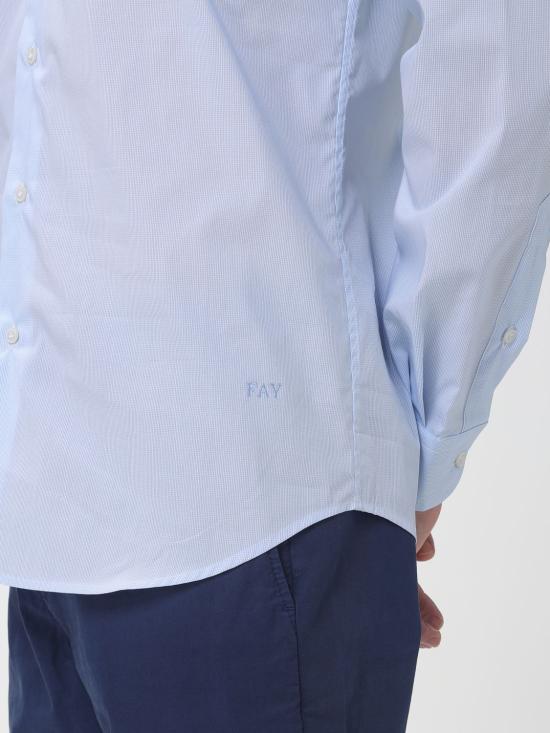 26SS 페이 긴팔 셔츠 NCMA152258SXAF U601 Gnawed Blue - FAY