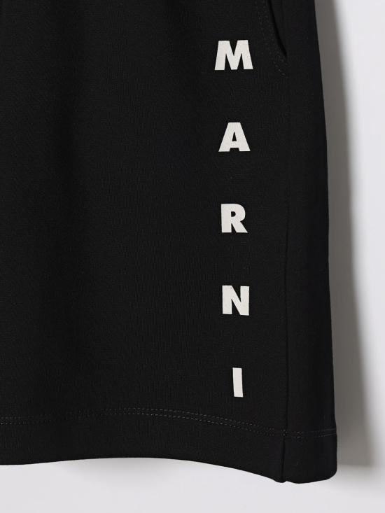 26SS [키즈] 마르니 쇼츠/버뮤다 M01823M00V0 0M900 Black - MARNI