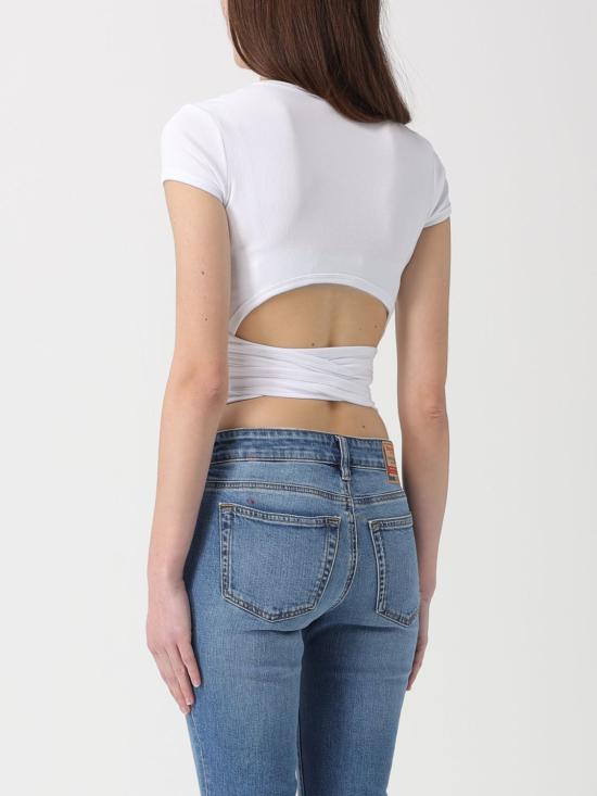 26SS 디젤 반팔 티셔츠 A211970EJAI 100 White - DIESEL
