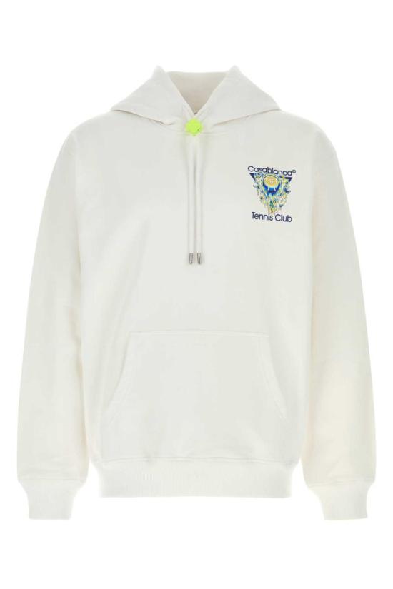 26SS 카사블랑카 후드 티셔츠 MSP26JTP29201 TENCLUICO WHITE