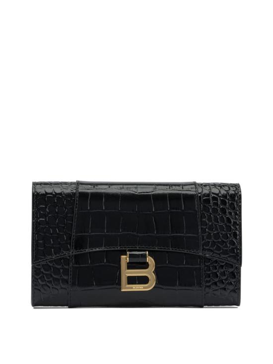 26SS 발렌시아가 아워글래스 월렛 온 체인 8463432ABLU1000 Black