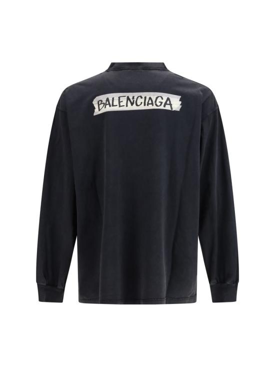 26SS 발렌시아가 스웨터 850404TTVL6 1041 Black - BALENCIAGA