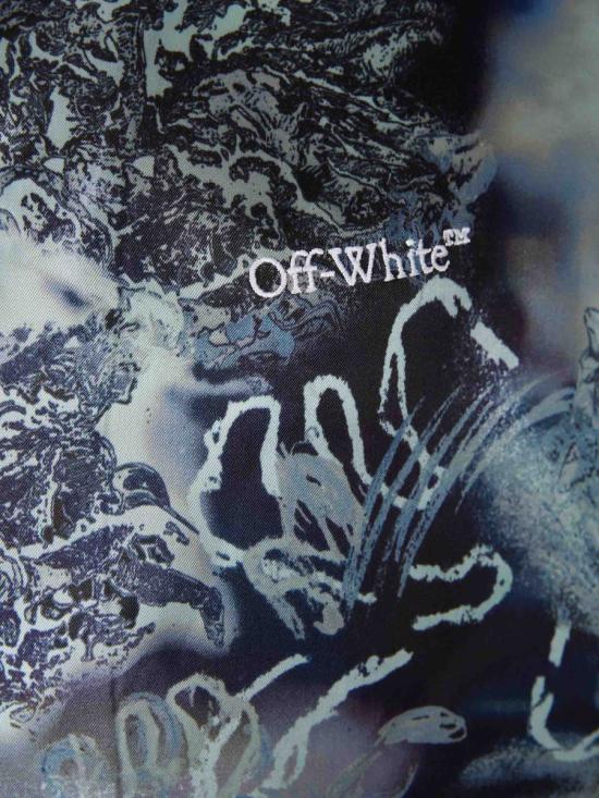 26SS 오프화이트 긴팔 셔츠 OMGG01FS26FAB00B 402Multicolor Blue BLUE - OFF WHITE