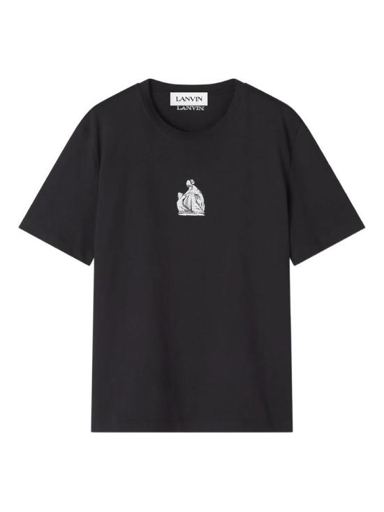 26SS 랑방 반팔 티셔츠 RM TS0012 J312 P26 10 BLACK Black