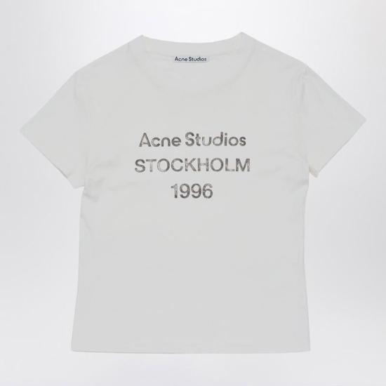 26SS 아크네 스튜디오 반팔 티셔츠 CL0397DACO S ACNE AEG WHITE