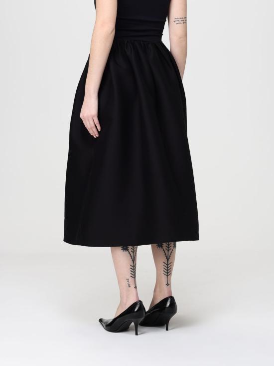 26SS 토템 미디 스커트 261WRB0389FB0567001 BLACK DOM - TOTEME