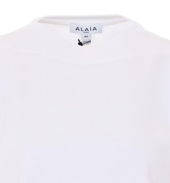 26SS 알라이아 반팔 티셔츠 AA9I0019J095C000 WHITE - ALAIA