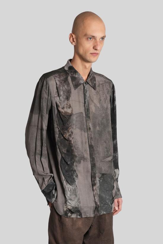 25FW 지기 첸 긴팔 셔츠 429034 0M2530714 GREY - ZIGGY CHEN