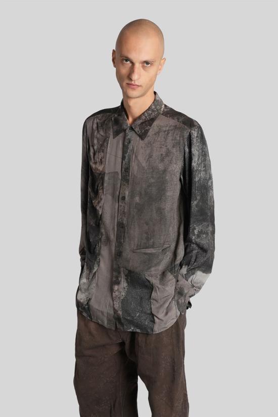 25FW 지기 첸 긴팔 셔츠 429034 0M2530714 GREY