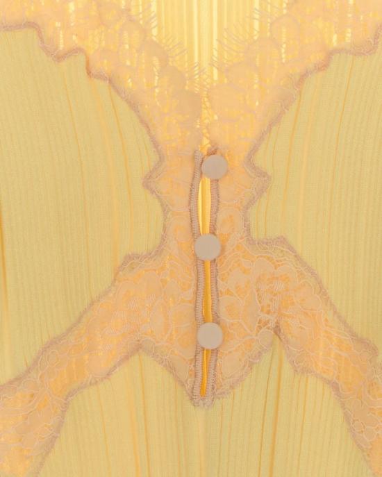 26SS 셀프 포트레이트 반팔 티셔츠 RS26176TCY YELLOW - SELF PORTRAIT