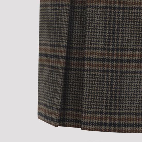 25FW 생로랑 미디 스커트 831068 Y9I70 2849 BROWN - SAINT LAURENT