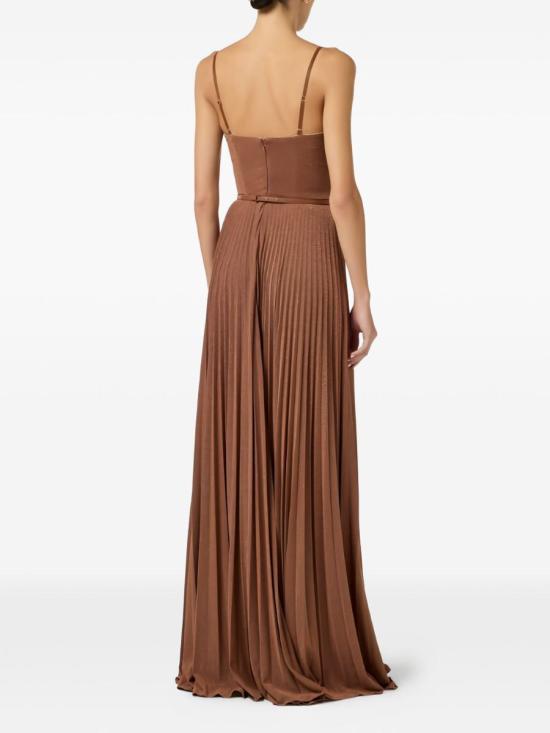 26SS 엘리자베타프랜치 롱 원피스 ABR1661E2 600 Brown - ELISABETTA FRANCHI