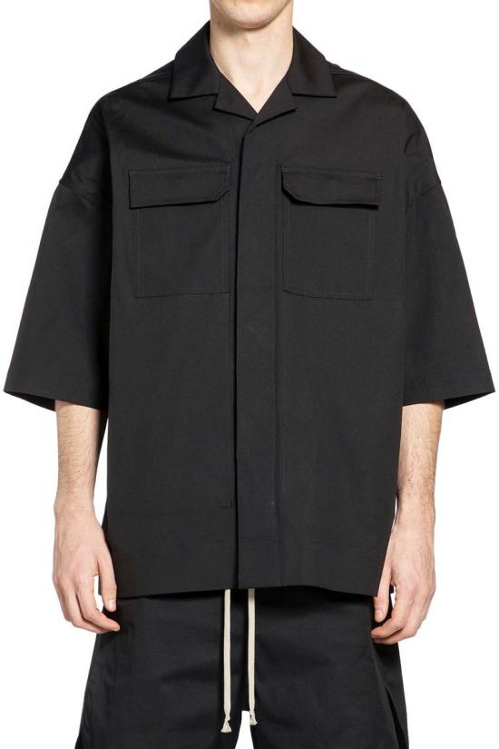 26SS 릭 오웬스 긴팔 셔츠 RU01F2298TE 09 Black