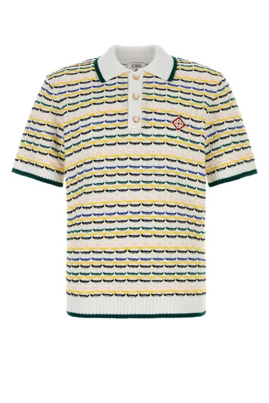 26SS 카사블랑카 폴로 티셔츠 MSP26KW126001 MULTI PRINTED