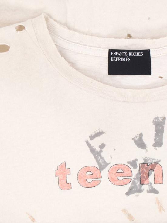25FW 앙팡리쉬데프리메 반팔 티셔츠 010 871ARMY WHITE - ENFANTS RICHES DEPRIMES