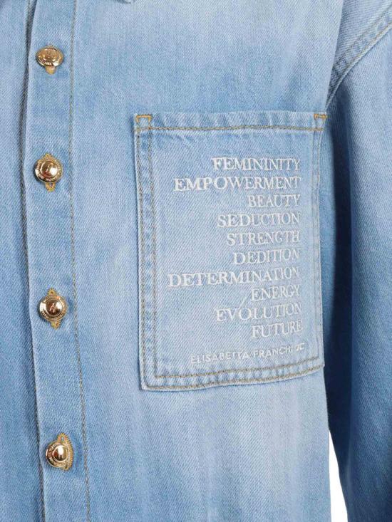 26SS 엘리자베타프랜치 데님 원피스 TJ44D61E2 192 244197 BLUE - ELISABETTA FRANCHI