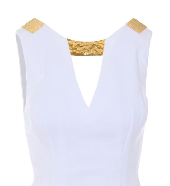 26SS 엘리자베타프랜치 숏 원피스 AB85661E2360 WHITE - ELISABETTA FRANCHI