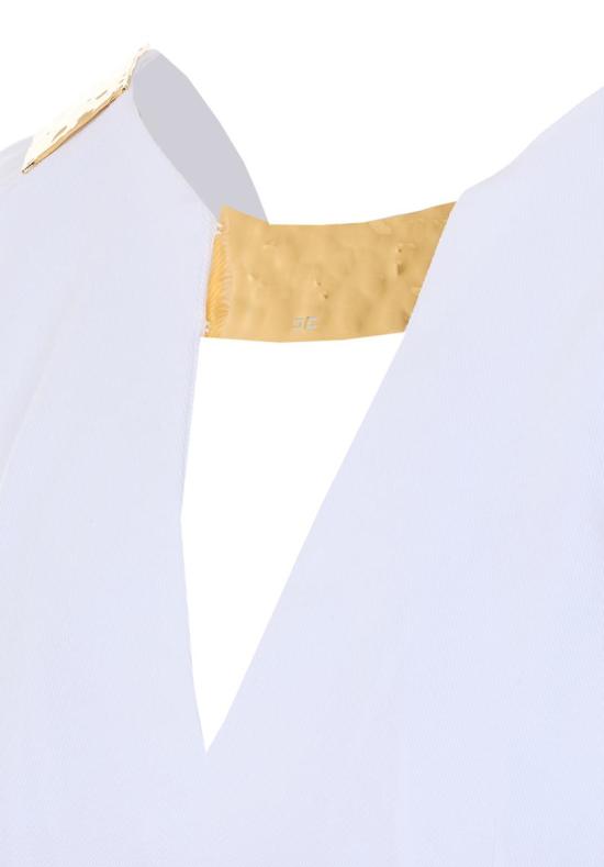 26SS 엘리자베타프랜치 숏 원피스 AB85661E2360 WHITE - ELISABETTA FRANCHI