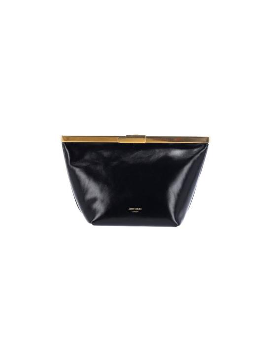 26SS 지미추 클러치/파우치 GANACHE GUVBLACK GOLD Black - JIMMY CHOO