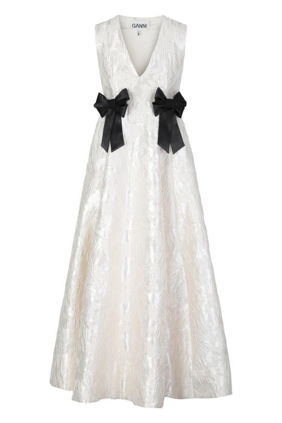 26SS 가니 롱 원피스 A1030151 135 WHITE