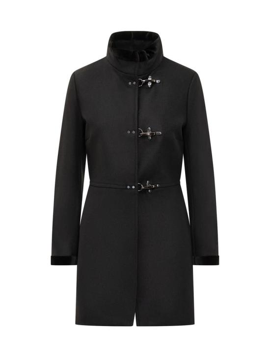 25FW 페이 코트 NAW50514000SGL B999 Black