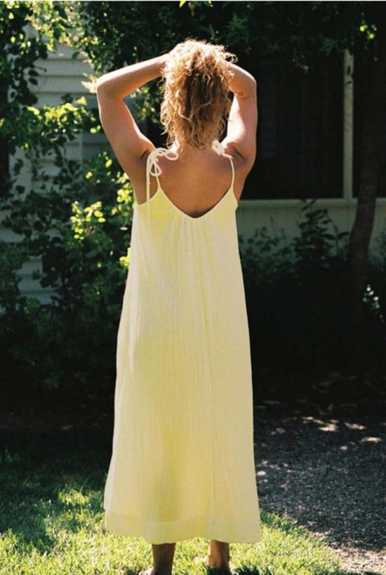  LA RELAXED 롱 원피스 라 릴렉스드 오가닉 거즈 드레스 - OTHER BRANDS