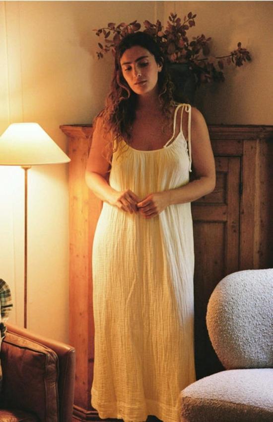  LA RELAXED 롱 원피스 라 릴렉스드 오가닉 거즈 드레스 - OTHER BRANDS