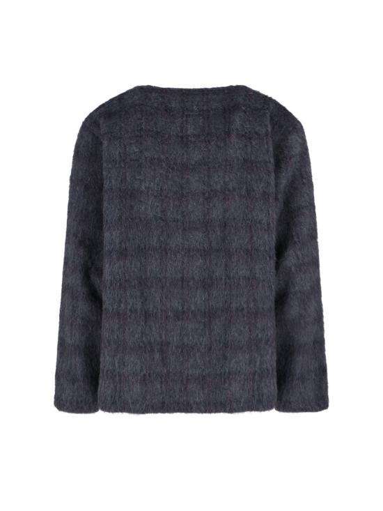 26SS 아워레가시 가디건 M2263CFFUZZED PLUM CHECK HAIRY WOOL MULTICOLOUR - OUR LEGACY