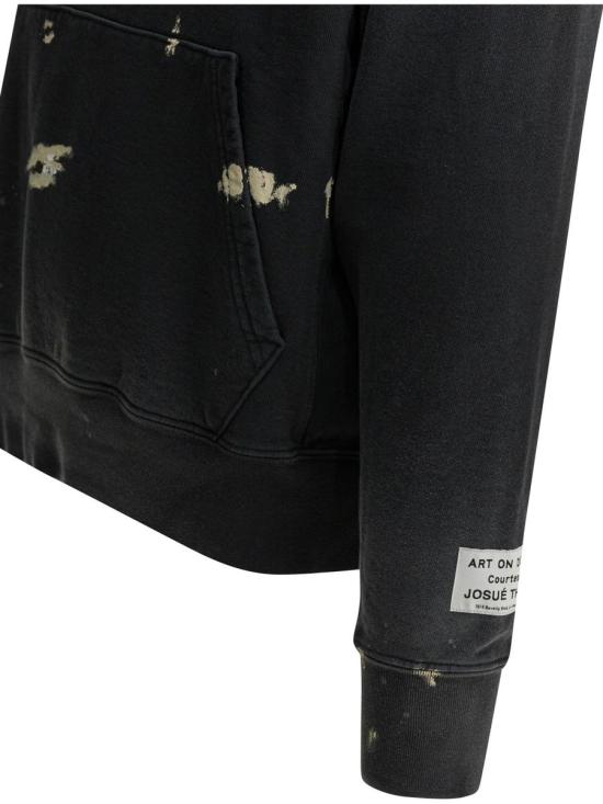 26SS 갤러리 디파트먼트 후드 티셔츠 GPH 50044VINTAGE BLACK Black - GALLERY DEPT