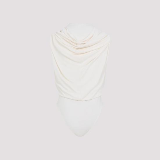 26SS 알라이아 바디수트 티셔츠 AA9B0426J090C 160 WHITE - ALAIA