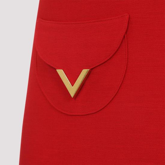 26SS 발렌티노 가라바니 미디 원피스 8B3VAJD51CF 9 RED - VALENTINO GARAVANI